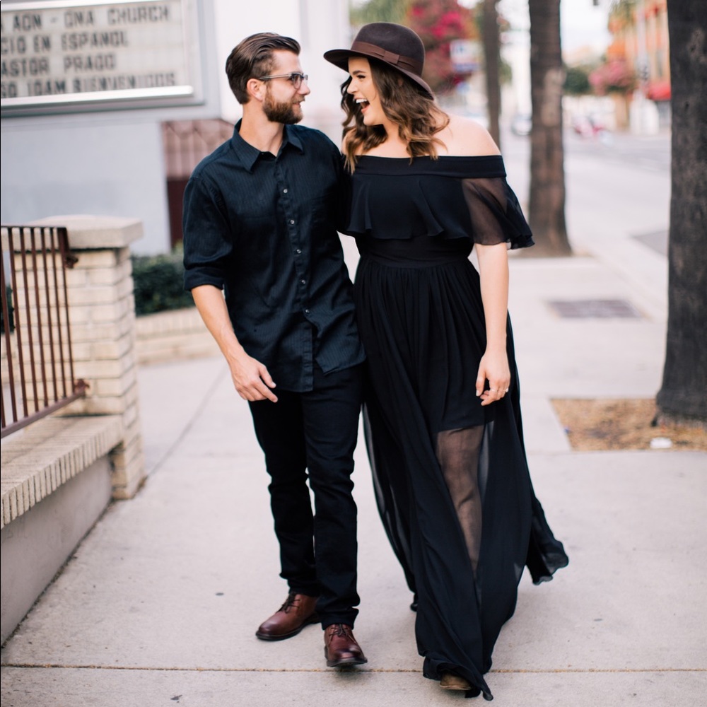 Black Chiffon Dress